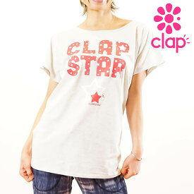 clap フィットネス ウェア クラップ フィットネスウェア レディース 半袖 ドルマン ブランド トップス CLAP STAR DOLMAN 星 新作