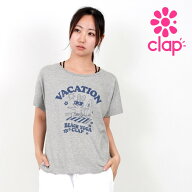 clap フィットネス ウェア クラップ レディース トップス 半袖 ドルマン VACATION DOLMAN CTS26073 M/フ…