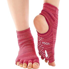 三笠 靴下 YOGA-SOX ヨガ 靴下 かかとオープンタイプ ソックス 日本製 5本指ソックス レディース 母の日 プレゼント 母の日ギフト