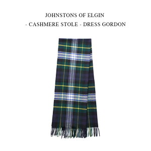 JOHNSTONS OF ELGIN - CASHMERE STOLE - DRESS GORDON