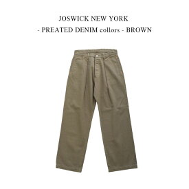 JOSWICK NEW YORK - PREATED DENIM collors - BROWN