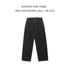 JOSWICK NEW YORK - PREATED DENIM collors - BLACK