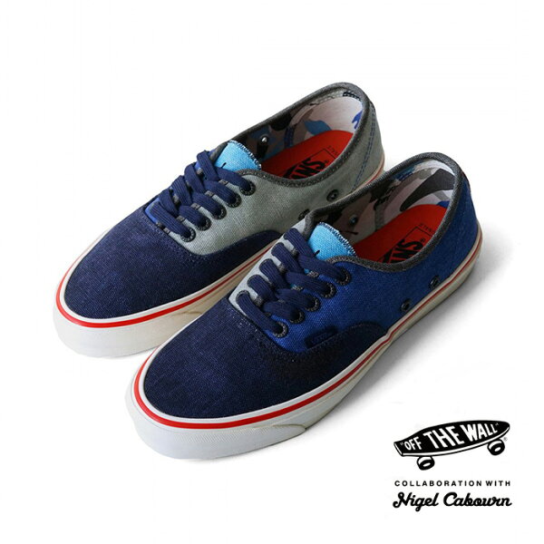 VAULT BY VANS × NIGEL CABOURN - OG AUTHENTIC LX - CRAZY NAVY MIX ヴァンズ ナイジェルケーボン オーセンティック クレイジー
