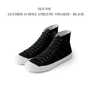 OLD JOE - LEATHER 10 HOLE ATHLETIC SNEAKER - BLACK