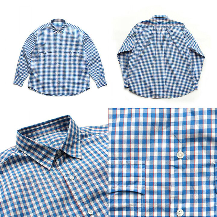 楽天市場】Porter Classic - ROLL UP TRICOLOR GINGHAM CHECK SHIRT 