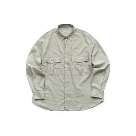Porter Classic - ROLL UP COTTON CASHMERE SHIRT PIN STRIPE (ALUMO FABRIC) - GRAY