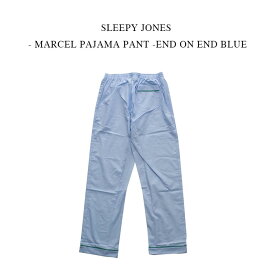 SLEEPY JONES - MARCEL PAJAMA PANT -END ON END BLUE スリーピージョーンズ - マルセルパジャマパンツ - エンドオンエンド ブルー【レターパック送料込】