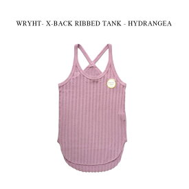 WRYHT- X-BACK RIBBED TANK - HYDRANGEA【国内正規】ライト《Xバックリブタンク》ハイドレンジア 紫 ライトパープル