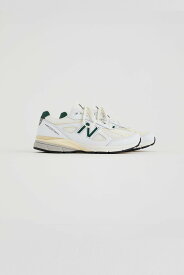 New Balance - U990TC4 (990v4) - Calcium & Forest Green