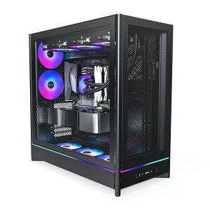 Montech HS01 PRO (B) �u���b�N�bATX �Ή� �~�h���^���[ PC�P�[�X �t�����b�V���\��/���G�A�t���[/�����K���X/�����e�b�N �y�������K�㗝�X�i�z