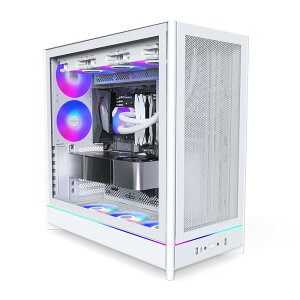 Montech HS01 PRO (W) �z���C�g�bATX �Ή� �~�h���^���[ PC�P�[�X �t�����b�V���\��/���G�A�t���[/�����K���X/�����e�b�N �y�������K�㗝�X�i�z