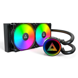 MONTECH �I�[���C������ ���� CPU�N�[���[ 240mm ARGB �u���b�N �y�������K�㗝�X�i�z LightFlow ARGB 240(B)