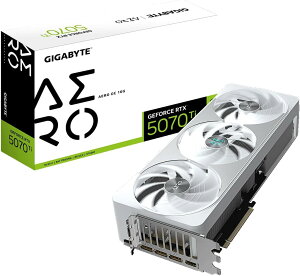 GIGABYTE NVIDIA RTX5070Ti ���� �O���t�B�b�N�{�[�h GDDR7 16GB�y�������K�㗝�X�i�zGV-N507TAERO OC-16GD