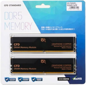 CFD̔ fXNgbvPCp OtF  q[gVN DDR5-6000 16GB×2 (32GB) ۏ 288pin V[EGtEf[̔ CFD Standard W5U6000CS-16GC38F