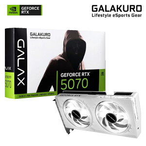 lu NVIDIA RTX5070  OtBbN{[h GDDR7 12GByKiz GK-RTX5070-E12GB/WHITE/DF