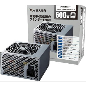 �yP3�{ 4/4 20:00~4/10 01:59�z���l�u�� �d�����j�b�g 600W ATX �d�� 80 PLUS �X�^���_�[�h PC�d�� 12cm�É��t�@�� KRPW-L5-600W/80+/REV2.0