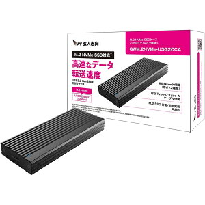 �yP20�{ 3/4 20:00~3/11 01:59�z���l�u�� �O�t�� M.2 NVMe SSD �P�[�X Type-C / Type-A�@(USB3.2 Gen2) �Ή� �ő�e�� 4TB �A���~�{�f�B �� �M�`���V�[�g�t�� �y�������K�i�z GWM.2NVMe-U3G2CCA