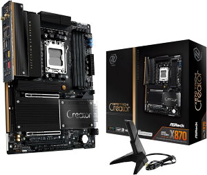 ASRock �}�U�[�{�[�h X870 Taichi Creator AMD Ryzen 9000/8000/7000 �V���[�Y CPU(Soket AM5)�Ή� X870 �`�b�v�Z�b�g ATX �}�U�[�{�[�h �y�������K�㗝�X�i�z