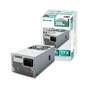 ���l�u�� �d�����j�b�g 300W TFX �d�� 80 PLUS �S�[���h PC�d�� 8cm �É��t�@�� KRPW-TX300W/90+