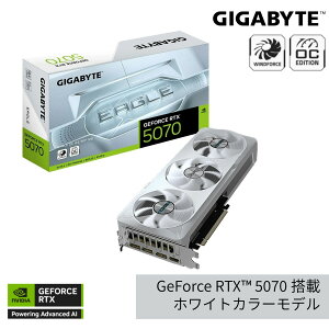 GIGABYTE NVIDIA Geforce RTX5070 ���� �O���t�B�b�N�{�[�h GDDR7 12GB �M�K�o�C�g �y�������K�㗝�X�i�zGV-N5070EAGLEOC ICE-12GD