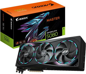 GIGABYTE NVIDIA Geforce RTX5080 ���� �O���t�B�b�N�{�[�h GDDR7 16GB �M�K�o�C�g �y�������K�㗝�X�i�z GV-N5080AORUS M-16GD