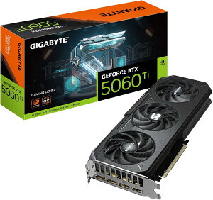 GIGABYTE NVIDIA Geforce RTX5060Ti ���� �O���t�B�b�N�{�[�h GDDR7 8GB �M�K�o�C�g �y�������K�㗝�X�i�zGV-N506TGAMING OC-8GD
