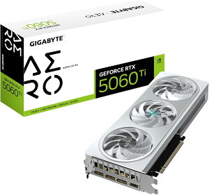 GIGABYTE NVIDIA Geforce RTX5060Ti ���� �O���t�B�b�N�{�[�h GDDR7 8GB �M�K�o�C�g �y�������K�㗝�X�i�zGV-N506TAERO OC-8GD
