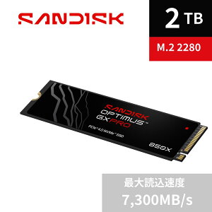�y�������K�㗝�X�zSANDISK Optimus GX PRO 2TB 850X NVMe SSD - Gen4 PCIe M.2 2280 �ǂݎ�葬�x �ő�7,300MB/�b-SDSP81200TAN-000E0