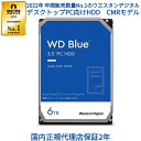 【国内正規流通品】 Western Digital ウエスタンデジタル WD Blue 内蔵 HDD ハードディスク 6TB CMR 3.5インチ SATA 5400rpm キャッシュ256MB PC メーカー保証2年 WD60EZAX | 内蔵hdd バックアップ 用 パソコン ハードディスクドライブ ec 大容量 省電力 PCパーツ