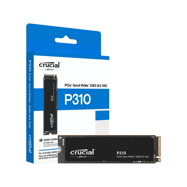 楽天市場】Crucial(クルーシャル) P310 1TB 3D NAND NVMe PCle4.0 M.2 