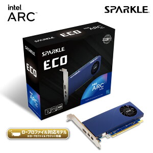 SPARKLE Intel Arc A310���� �O���t�B�b�N�J�[�h GENIE GDDR6 4GB������ ���[�v���t�@�C���Ή� SA310C 4G