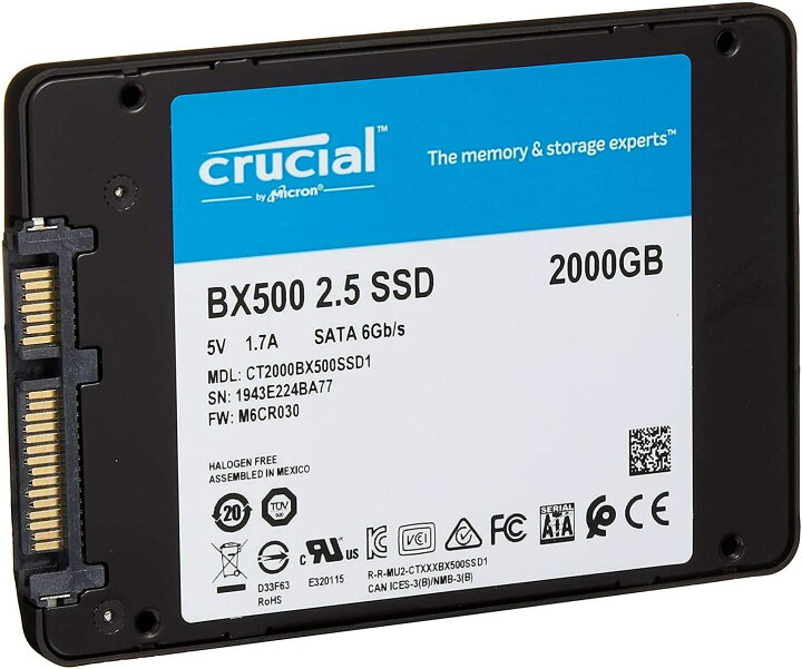 楽天市場】【国内正規流通品】Crucial クルーシャル SSD 内蔵2.5インチ  
