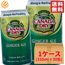 カナダドライ ジンジャーエール 缶 350ml ×30缶 段ボール梱包 コストコ 通販 送料無料