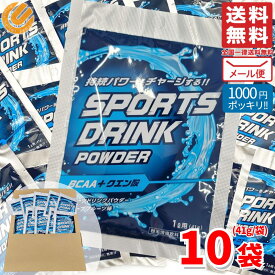 スポーツドリンクパウダー BCAA＋クエン酸 グレープフルーツ味 粉末 41g × 10袋 メール便 コストコ 通販 送料無料