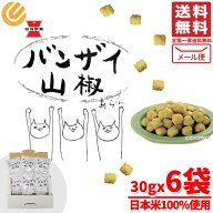 バンザイ 山椒 あられ 岩塚製菓 30g × 6袋 メール便 コストコ 通販 送料無料