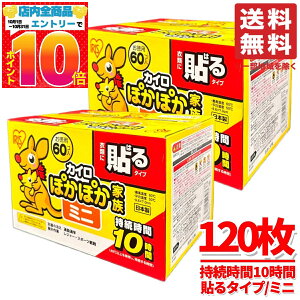 貼るカイロ ミニ 120枚(60枚×2箱) 大容量 ホッカイロ アイリスオーヤマ コストコ 通販 送料無料