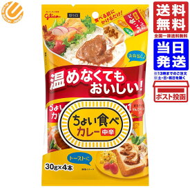 江崎グリコ ちょい食べカレー4本入り 中辛 120g 単品 送料無料