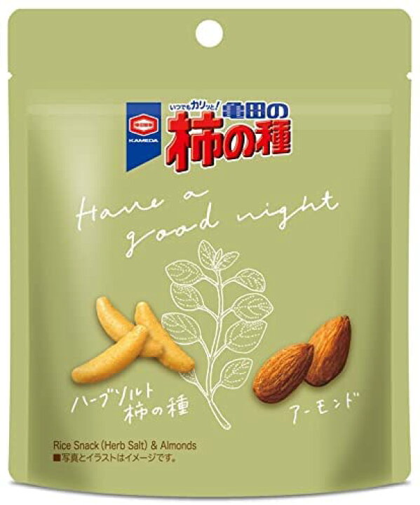 楽天市場 アウトレット 亀田製菓 亀田の柿の種 ハーブソルト柿の種 アーモンド 40g 10袋セット 送料無料 賞味期限22 04 Primesellerjapan 楽天市場店