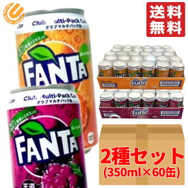 ファンタグレープ ファンタオレンジ 2種セット 350ml ×60缶 (30缶 ×各1ケース) 段ボール梱包 コストコ 送料無料