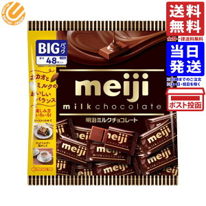 明治 ミルクチョコレート ビッグパック meiji 大袋 個包装 268g 標準48枚入 単品 バレンタイン ばらまき 送料無料