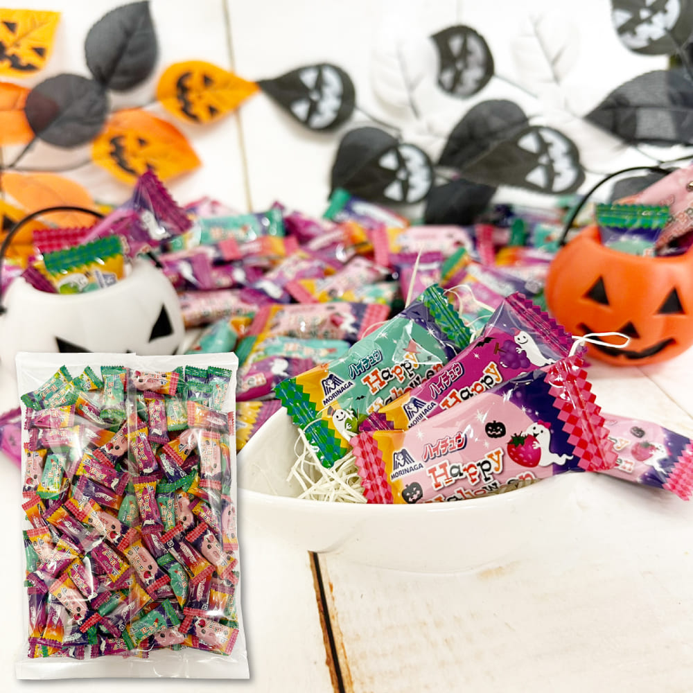 森永製菓 ハロウィン ハイチュウアソート 100個セット シェアパック 大容量 詰め合わせ ソフトキャンディ 個包装 大袋