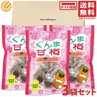 赤城フーズ ぐんまの甘梅 80g ×3個セット カリカリ梅 梅 甘梅 ウメ うめ