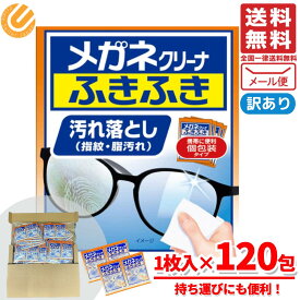 メガネクリーナー メガネクロス 使い捨て ふきふき 小林製薬 汚れ落とし 1枚入×120包 箱なし コストコ メール便 通販 送料無料