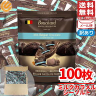 チョコレート 個包装 大容量 塩キャラメル 100枚 ミルクチョコ ベルギー ブシャール BOUCHARD 訳あり メ…