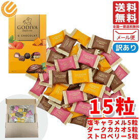 ゴディバ チョコ 詰め合わせ ギフト チョコレート ガナッシュ Gショコラアソートメント 15粒 コストコ 父の日 訳あり 賞味期限2026年6月29日 アウトレット フードロス 処分 メール便 通販 送料無料