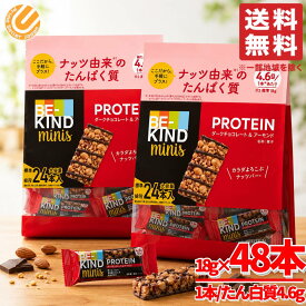 ビーカインド ミニバー プロテインバー ダークチョコ &アーモンド 24本×2袋 be-kind マースジャパン コストコ 通販 送料無料