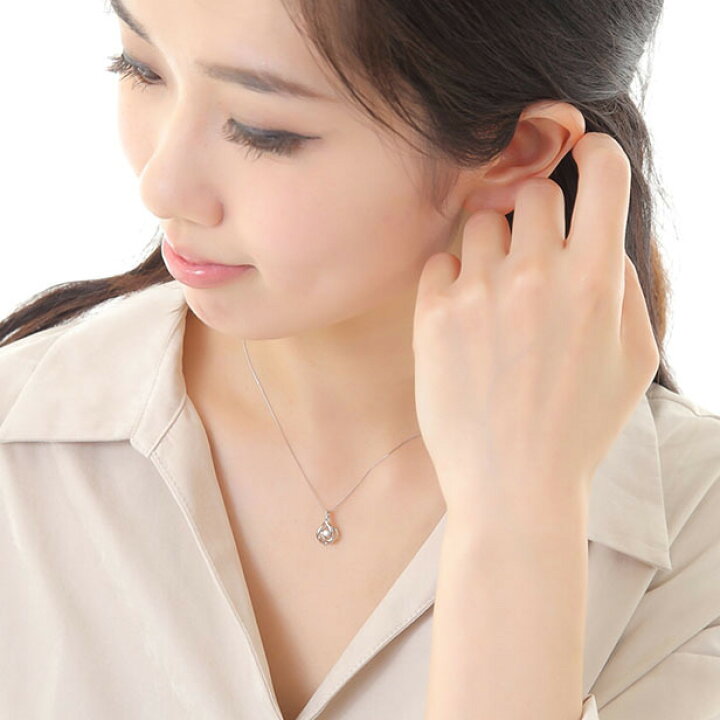 楽天市場】ダンシングストーン ネックレス K18 18K 18金 ダイヤ WG 