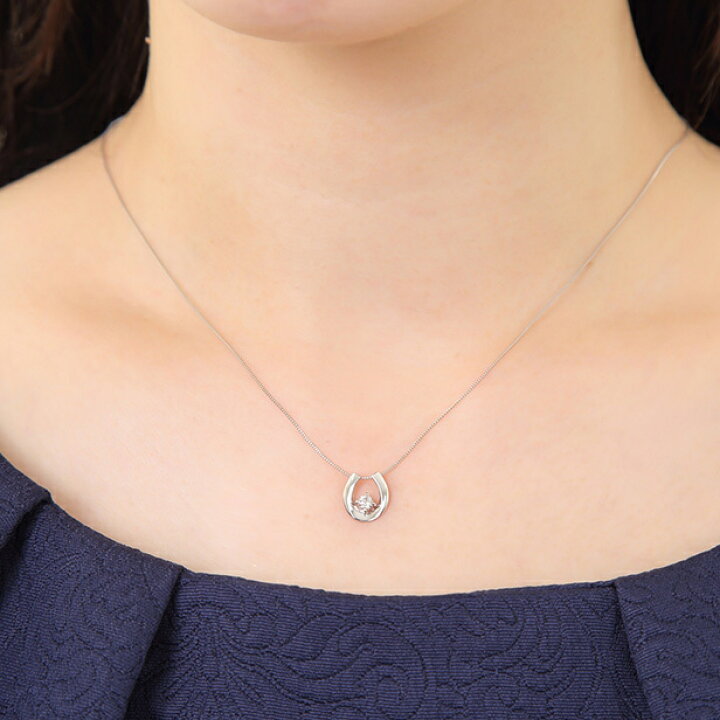 楽天市場】ネックレス 馬蹄 レディース ダイヤ ダイヤモンド 馬蹄  