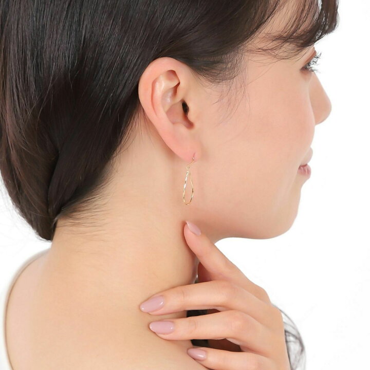 楽天市場】ピアス レディース K18 k18 YG イエローゴールドピアス  