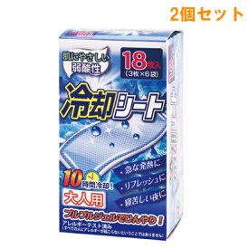 『2個セット』【送料無料】冷却シート 大人用 18枚 白金製薬 冷却用品